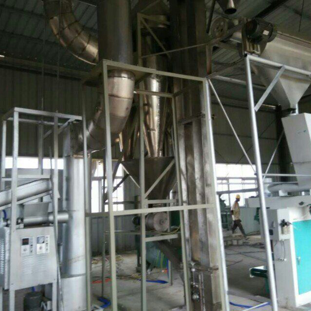 100TPD yam processing equipment is being installed