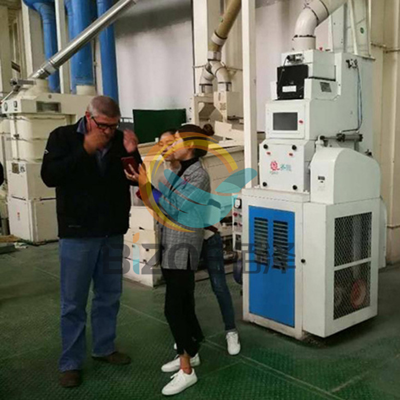 South African customers are consulting rice processing equipment