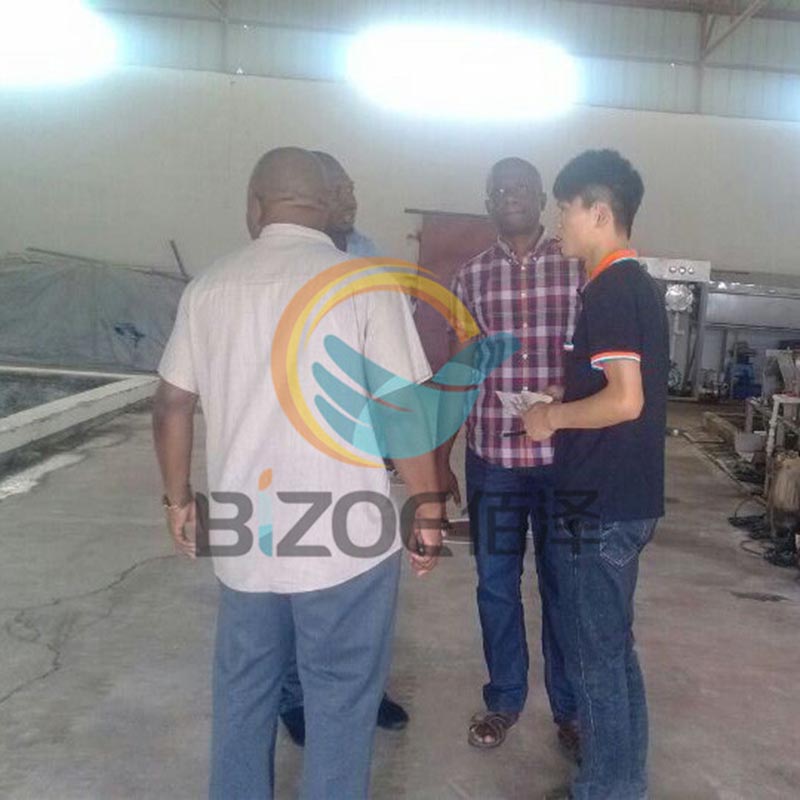 David from Ivory Coast are visiting our factory