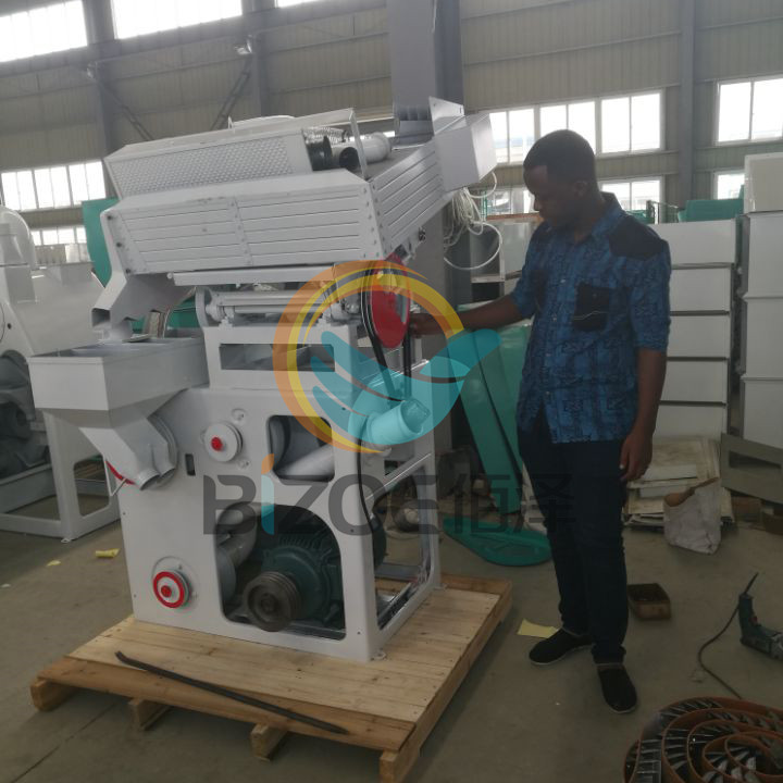 Zambian customer's rice processing equipment is completed