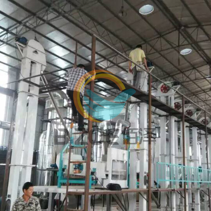 5 TPD rice processing plant in Pakistan is completely being installed